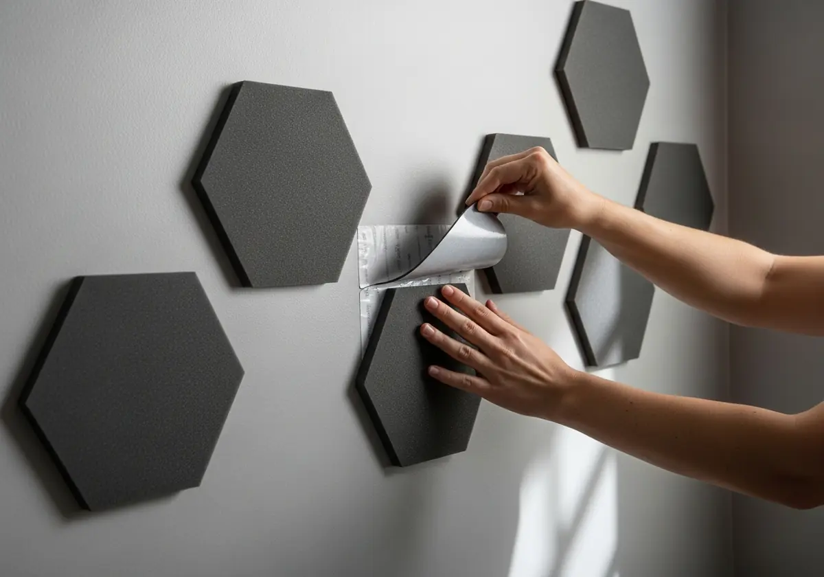 Self-Adhesive Acoustic Panels — Peel & Stick 12-Pack