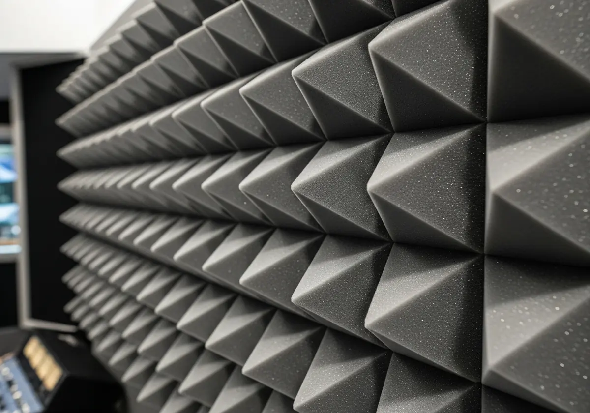 Pyramid Acoustic Foam Panels — 24-Pack (12"×12")